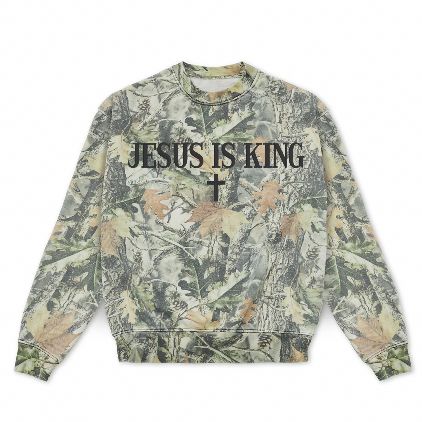 Jesus is King Camo Adult