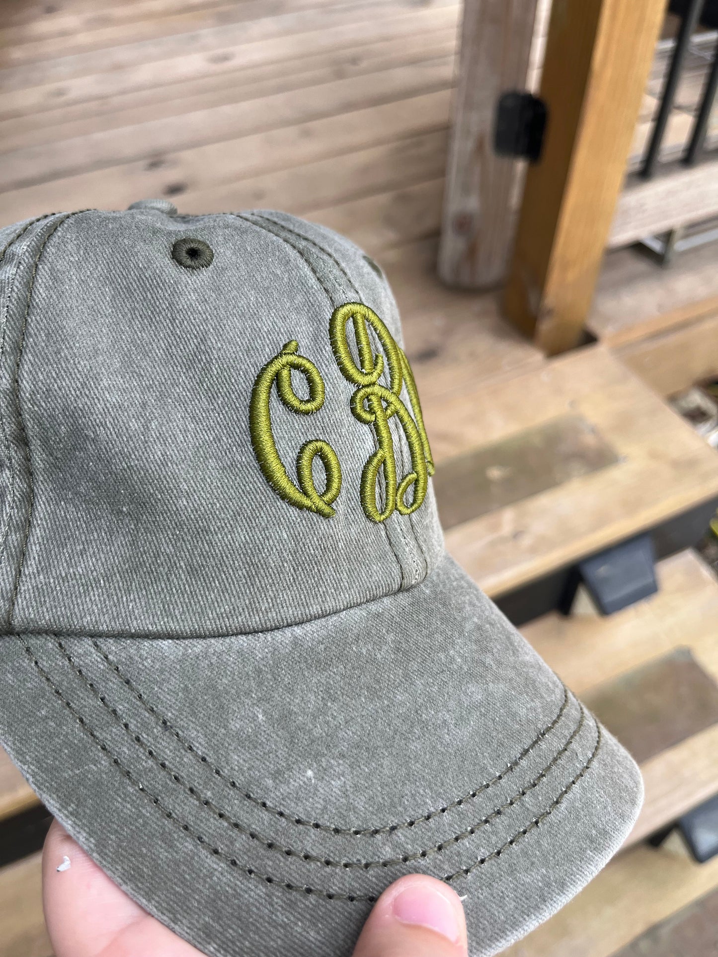 Monogram 3D Embroidered Hats