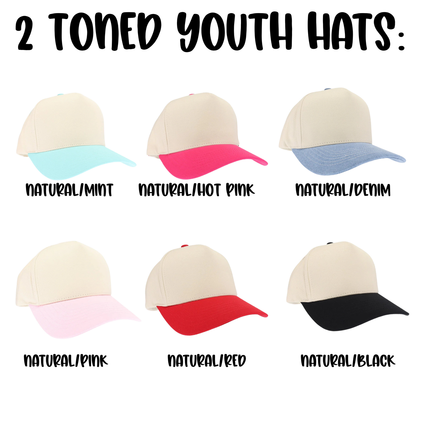 2 Toned Puff Hats