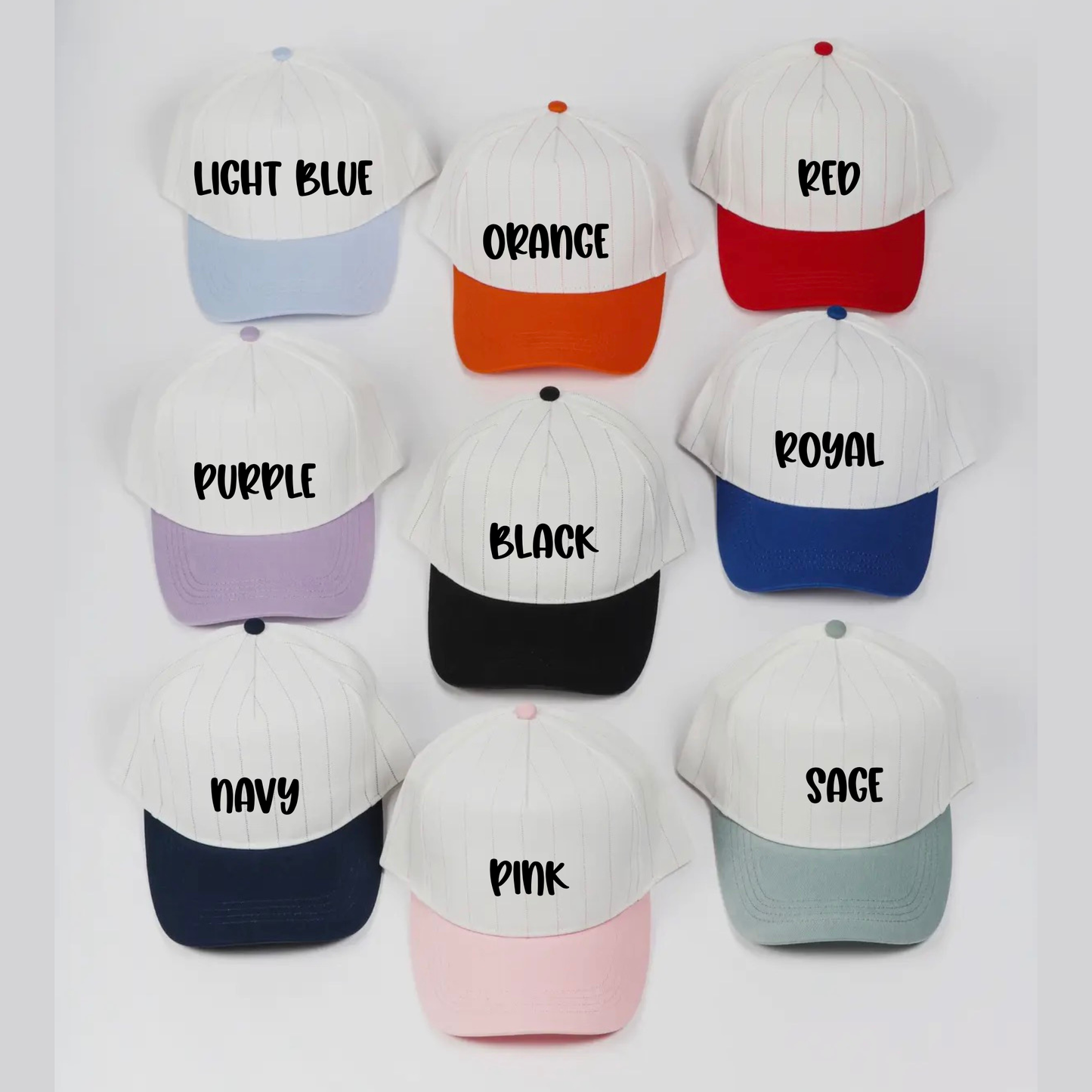 Custom Pinstripe Hats