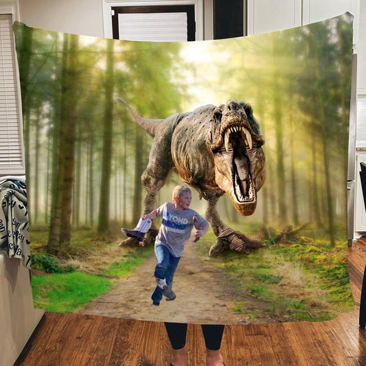 Chasing Dino Blanket