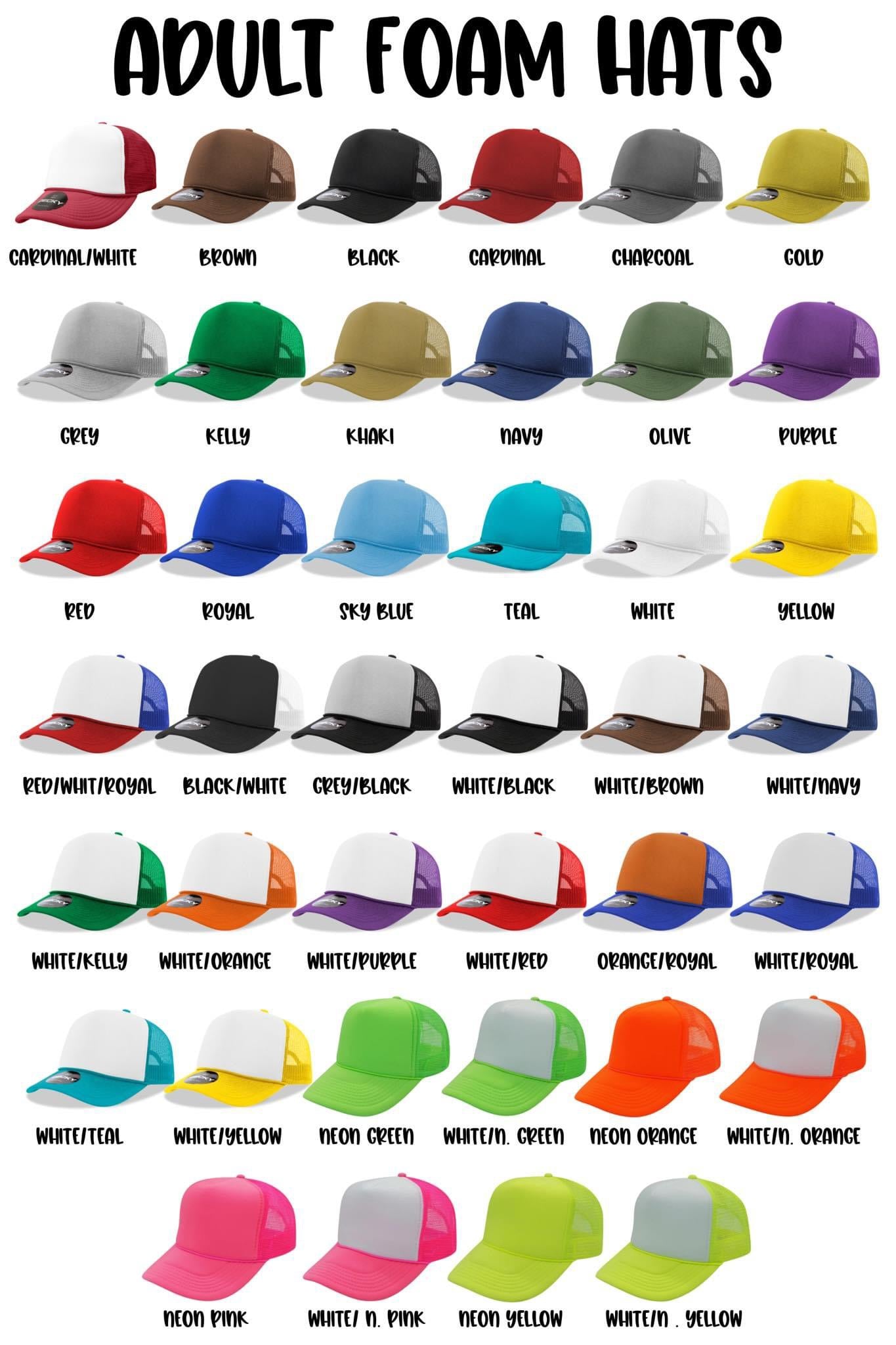 Puff Outline Foam Hats