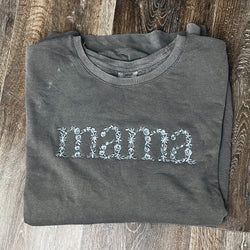 Floral Embroidered Mama