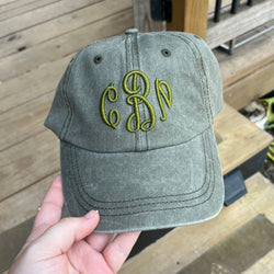 Monogram 3D Embroidered Hats
