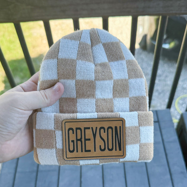 Checkered Beanie Preorder - ETA mid November