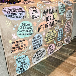 Daily Bible Affirmation Blanket