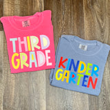 Primary Color Back to School Tees