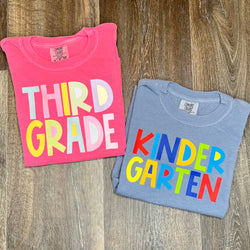 Primary Color Back to School Tees