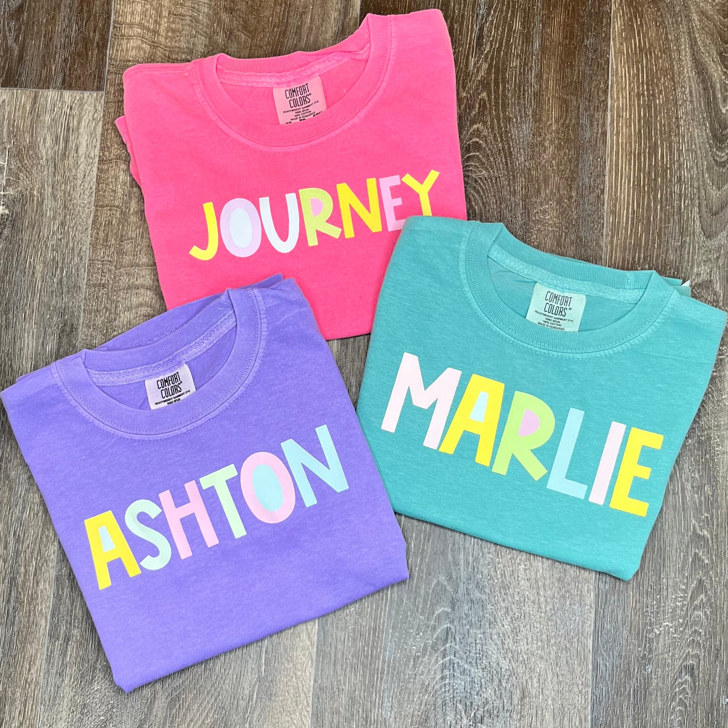 Pastel Name Tees