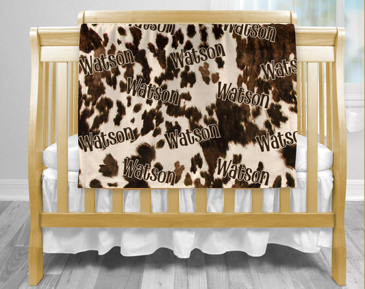 Cow Print Blanket