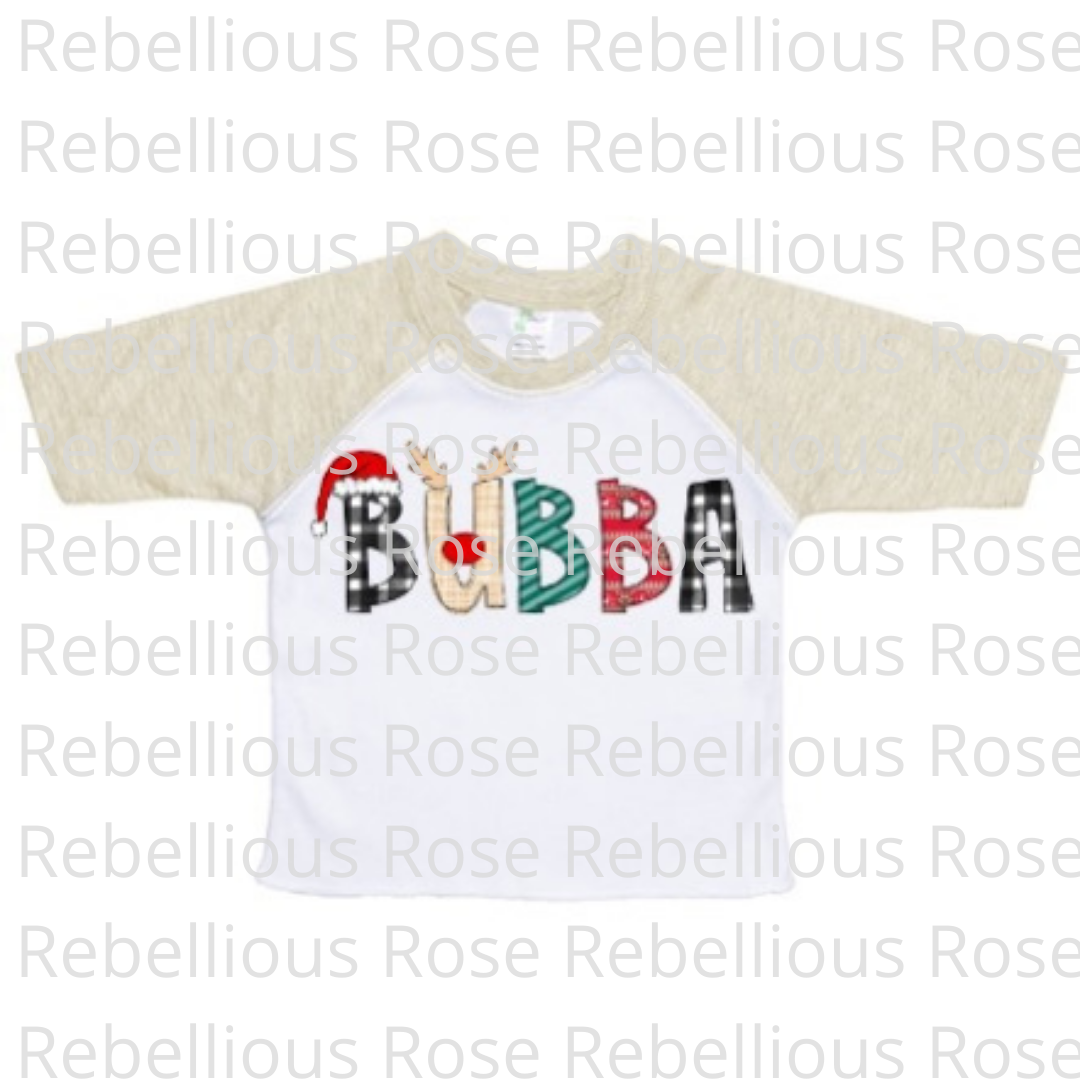 Christmas Alpha Raglans - Preorder